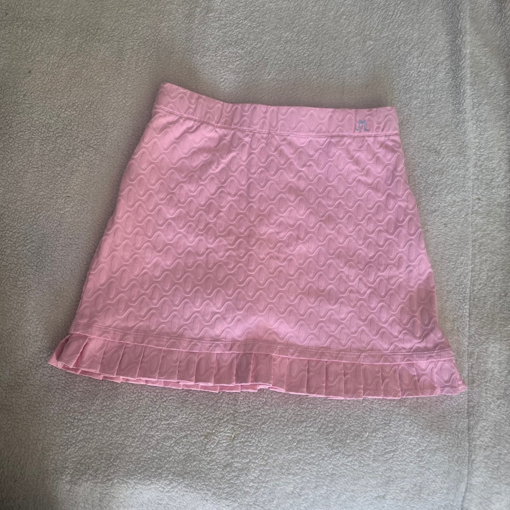 J.McLaughlin Womens Pink Textured Pleated Skort Size S Golf Tennis